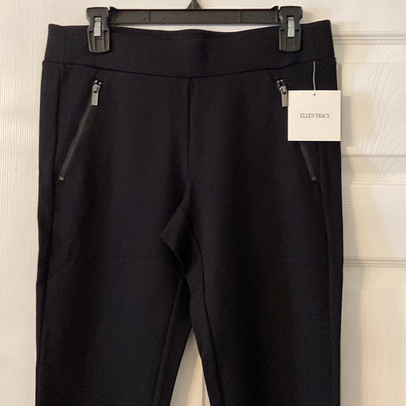 Ellen Tracy Black Leggings with Tapered Fit size M brand new inseam 26” waist 30 - Picture 2 of 12
